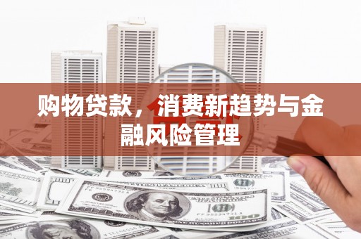 滑县购物贷款，消费新趋势与金融风险管理