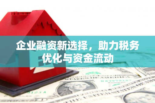 滑县企业融资新选择，助力税务优化与资金流动