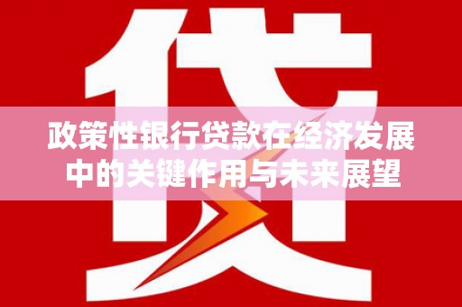 滑县政策性银行贷款在经济发展中的关键作用与未来展望