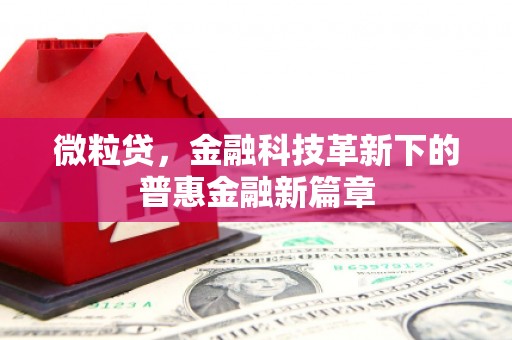 滑县微粒贷，金融科技革新下的普惠金融新篇章