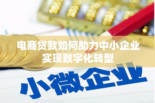 滑县电商贷款如何助力中小企业实现数字化转型