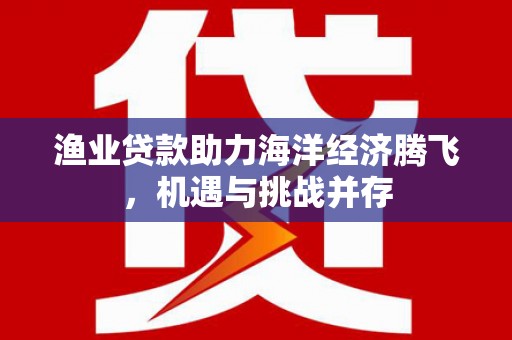 滑县渔业贷款助力海洋经济腾飞，机遇与挑战并存