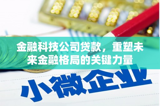 滑县金融科技公司贷款，重塑未来金融格局的关键力量