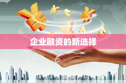 滑县企业融资的新选择