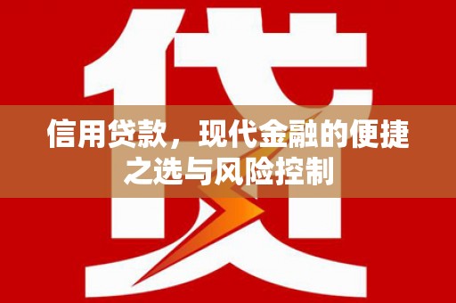 滑县信用贷款，现代金融的便捷之选与风险控制
