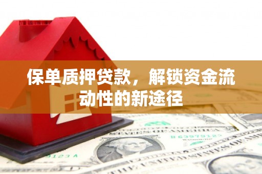 滑县保单质押贷款，解锁资金流动性的新途径