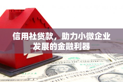 滑县信用社贷款，助力小微企业发展的金融利器