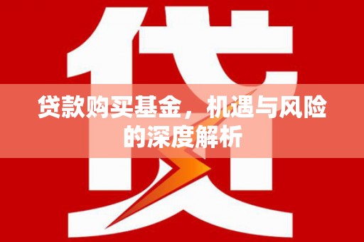 滑县贷款购买基金，机遇与风险的深度解析