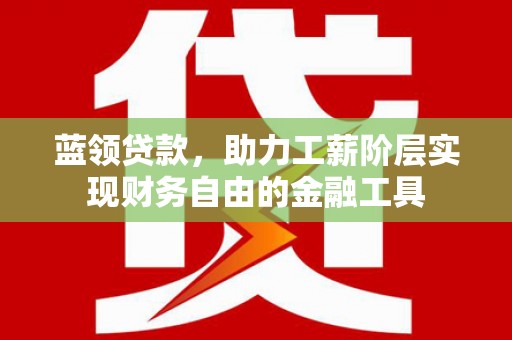 滑县蓝领贷款，助力工薪阶层实现财务自由的金融工具