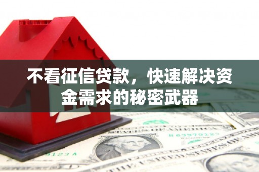 滑县不看征信贷款，快速解决资金需求的秘密武器