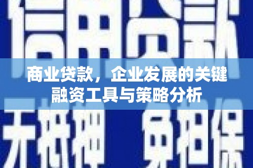 滑县商业贷款，企业发展的关键融资工具与策略分析