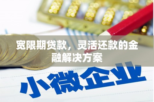 滑县宽限期贷款，灵活还款的金融解决方案