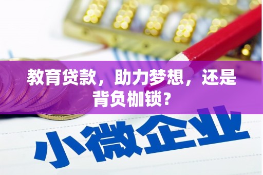 滑县教育贷款，助力梦想，还是背负枷锁？