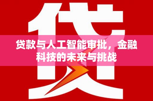 滑县贷款与人工智能审批，金融科技的未来与挑战