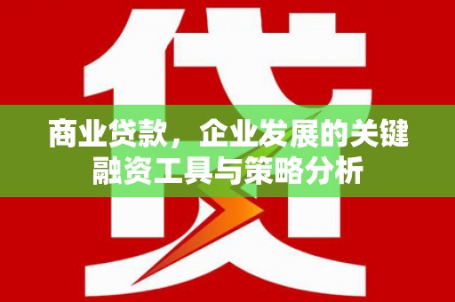 滑县商业贷款，企业发展的关键融资工具与策略分析