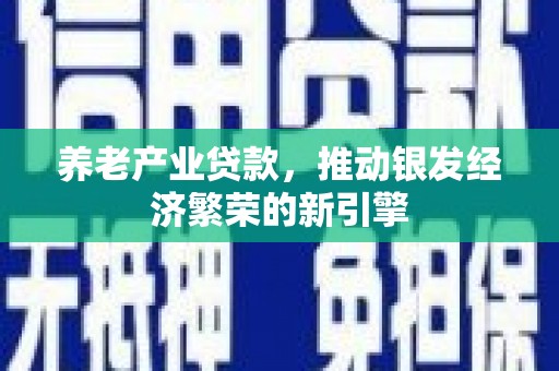 滑县养老产业贷款，推动银发经济繁荣的新引擎
