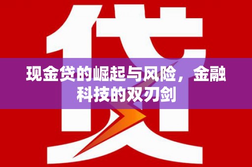 滑县现金贷的崛起与风险，金融科技的双刃剑
