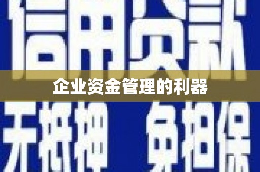 滑县企业资金管理的利器
